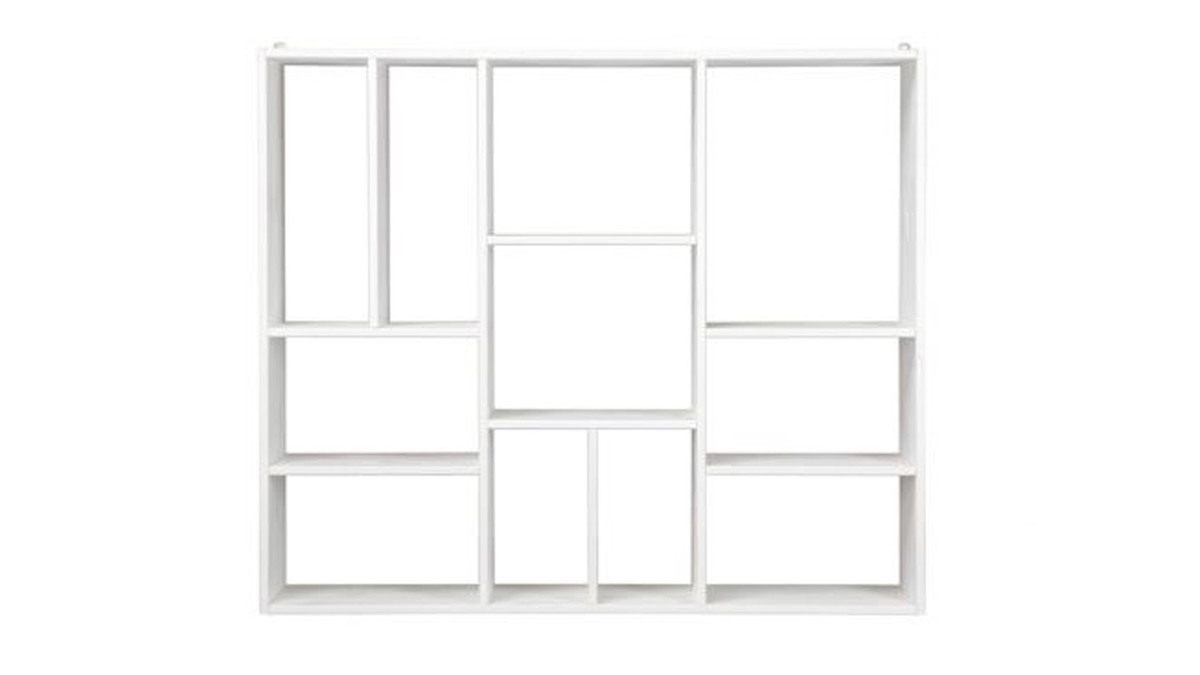 tagre murale design en bois blanc L110 cm CASYM