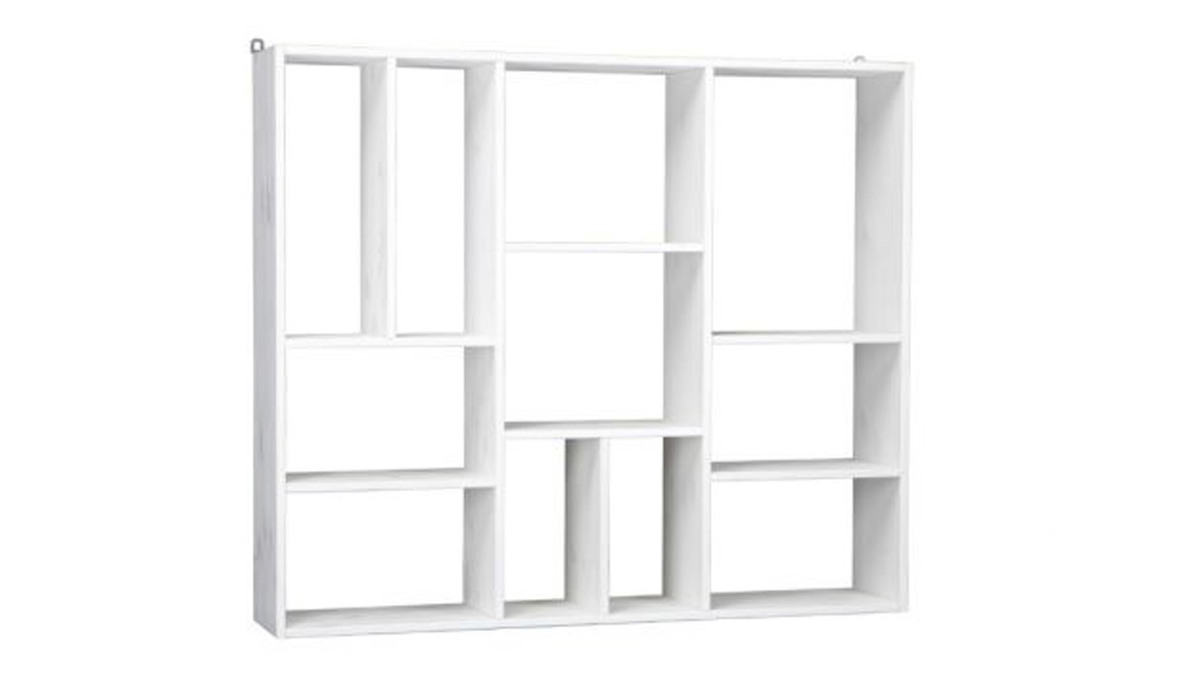 tagre murale design en bois blanc L110 cm CASYM