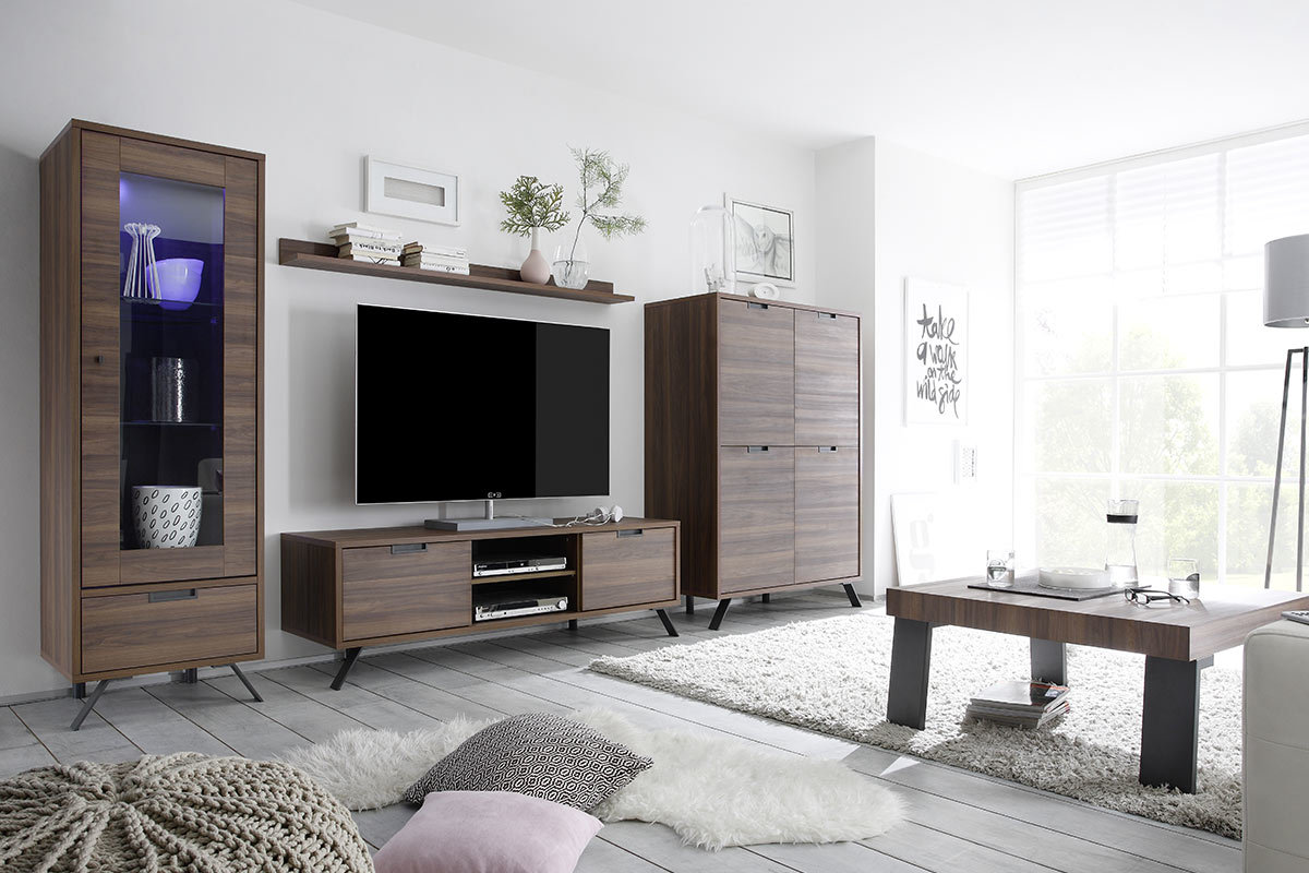 �tag�re murale design noyer ORIGIN