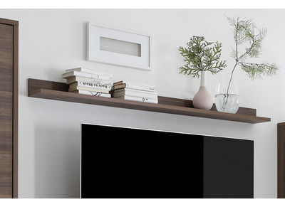 &Eacute;tag&egrave;re murale design noyer ORIGIN