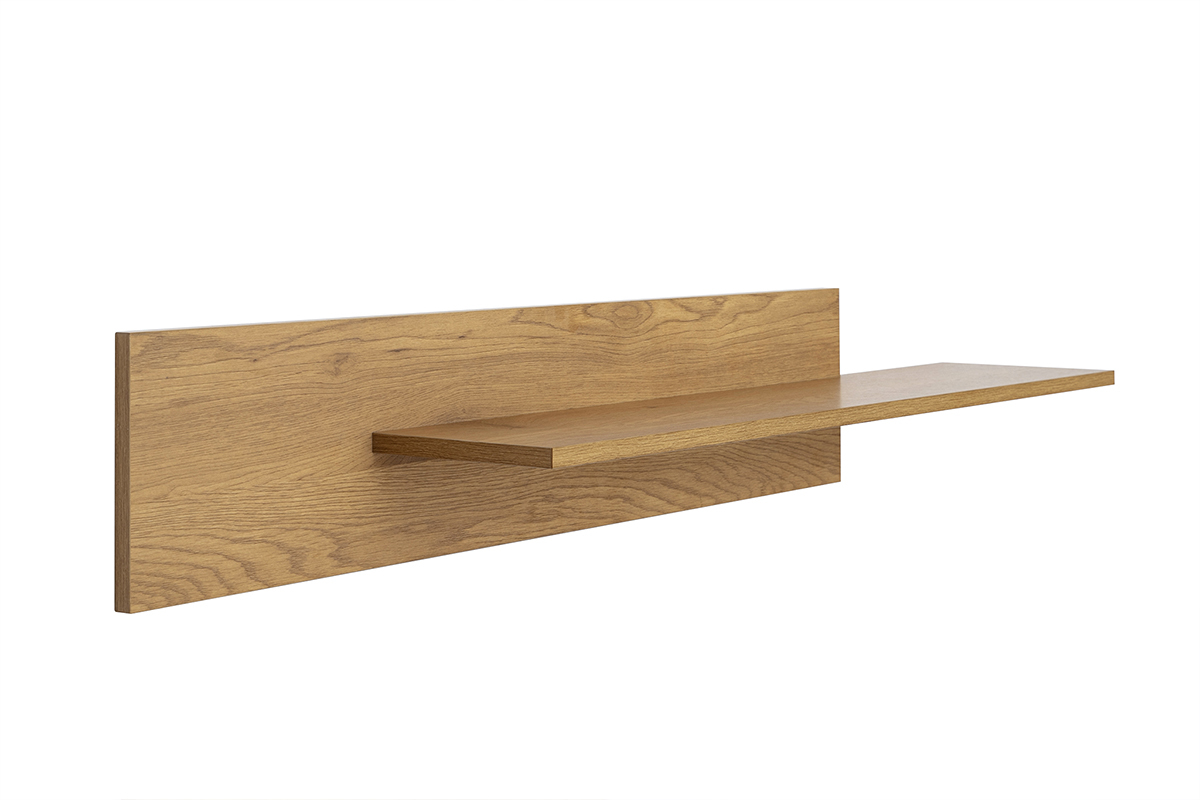 Etag�re murale finition bois clair ch�ne L120 cm CIME