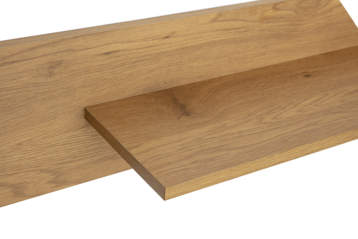 Etag�re murale finition bois clair ch�ne L120 cm CIME