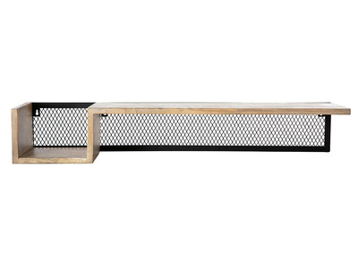 Étagère murale industrielle manguier et métal 90 cm RACK - Étagère murale industrielle manguier et métal 90 cm RACK