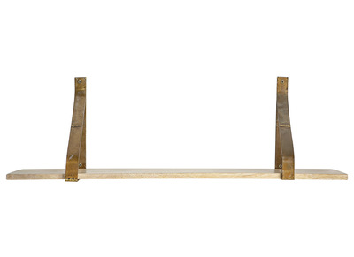 Etagère murale métal rouille et bois 80cm MODO -