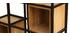 Etag&egrave;re s&eacute;parateur d'espace en manguier et m&eacute;tal noir H180 cm FINLEY