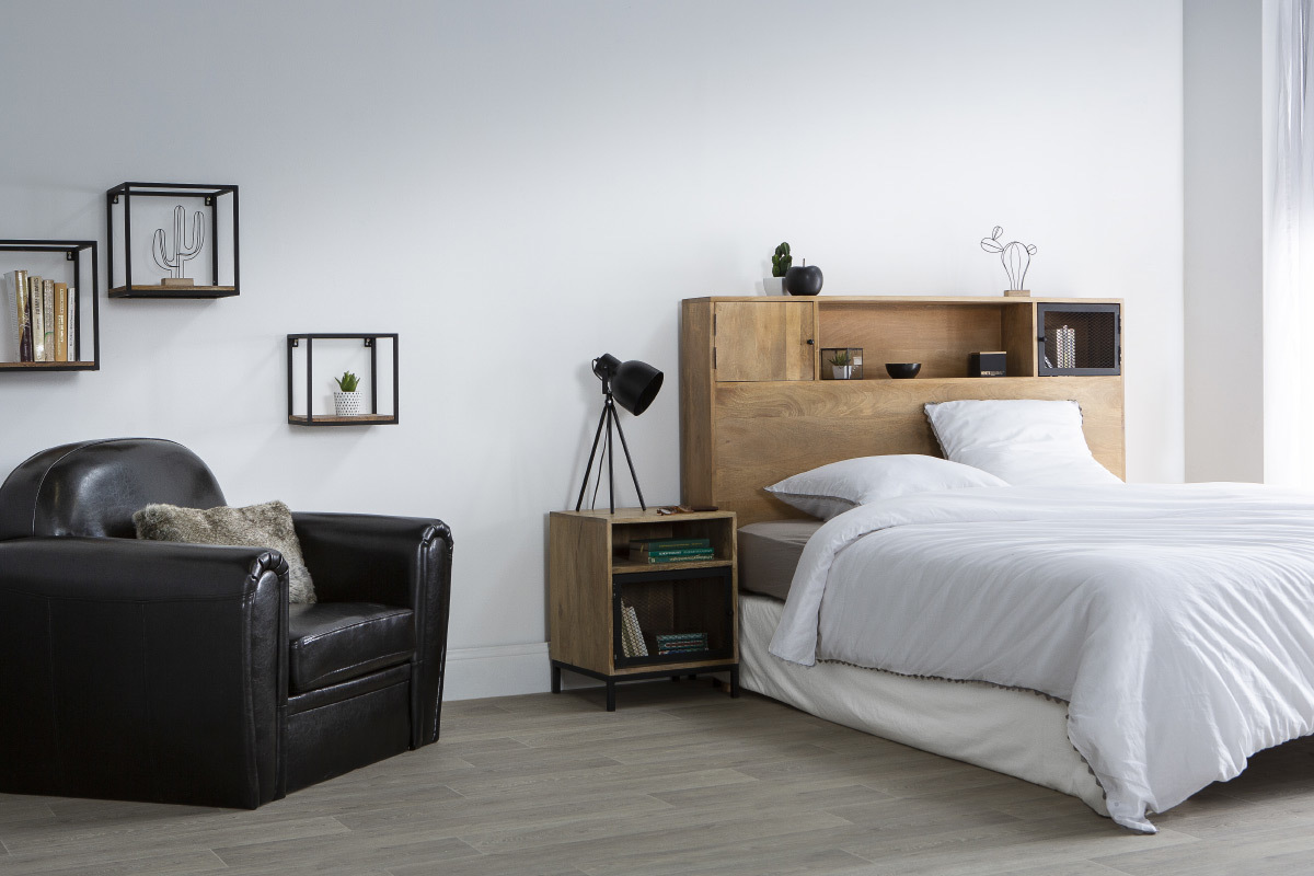 Fauteuil Club cuir noir - cuir de vachette