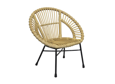 Fauteuil corbeille en rotin naturel pour enfant MALACCA