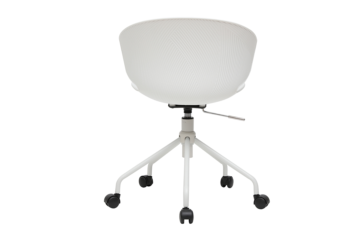 Fauteuil de bureau contemporain blanc WING