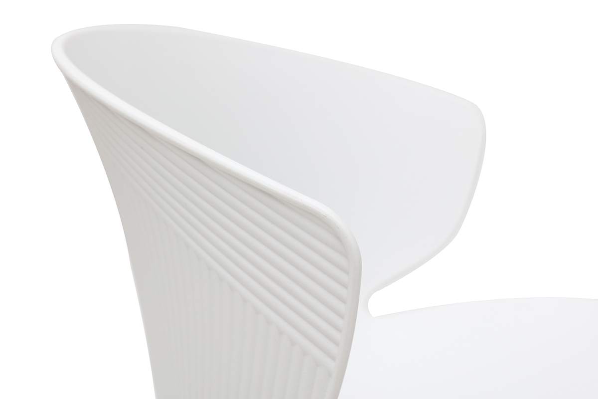 Fauteuil de bureau contemporain blanc WING