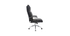 Fauteuil de bureau cuir noir CITY - cuir de vache
