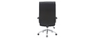Fauteuil de bureau cuir noir CITY - cuir de vache