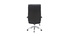 Fauteuil de bureau cuir noir CITY - cuir de vache