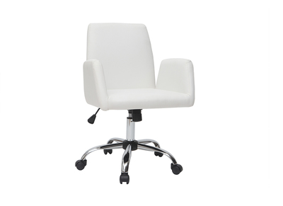 Fauteuil de bureau design blanc ARIEL