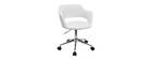 Fauteuil de bureau design blanc JESSY