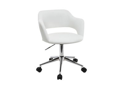Fauteuil de bureau design blanc JESSY