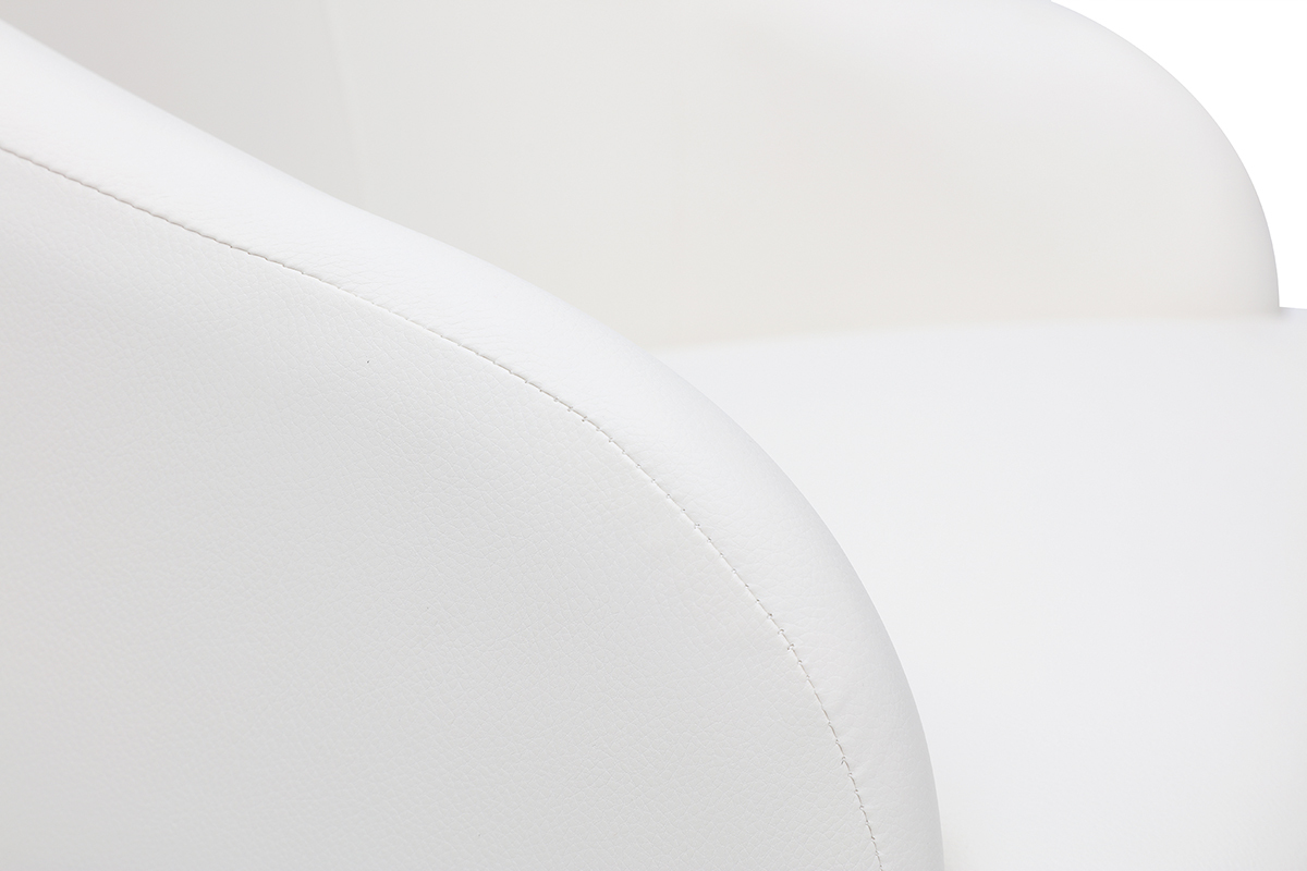 Fauteuil de bureau design blanc SCARLETT