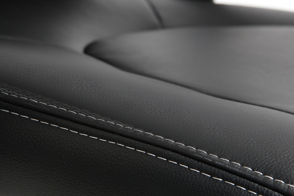 Fauteuil de bureau design cuir noir DARIO