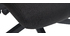 Fauteuil de bureau design en tissu noir CHUCK