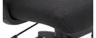 Fauteuil de bureau design en tissu noir ZELLY