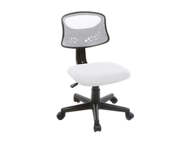 Fauteuil de bureau design enfant mesh blanc MEL