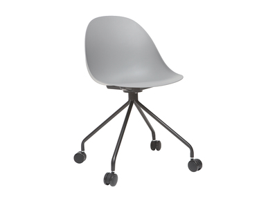 Fauteuil de bureau design gris et noir CONCHA