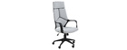 Fauteuil de bureau design gris et noir YALE