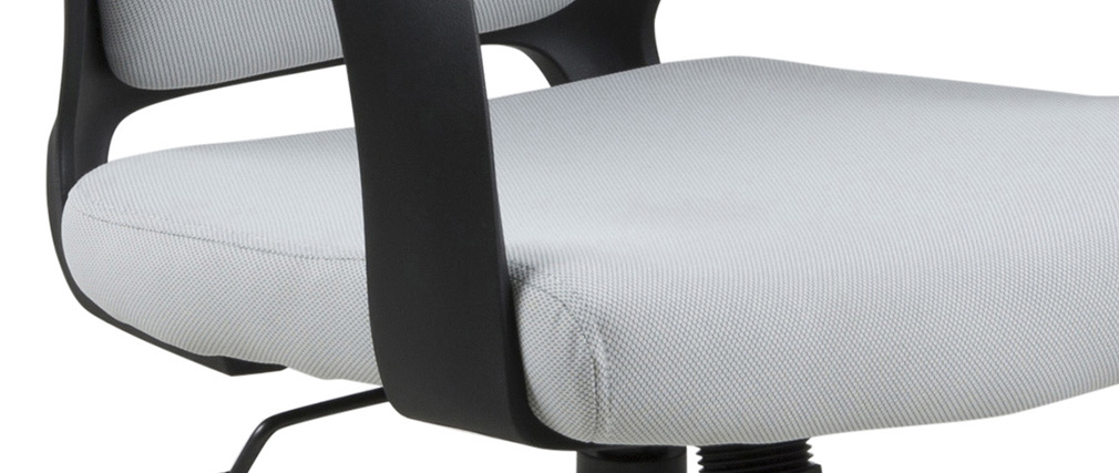 Fauteuil de bureau design gris et noir YALE