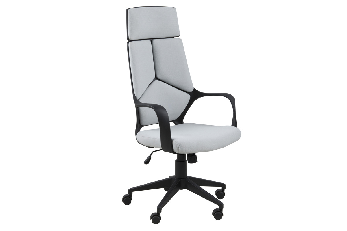 Fauteuil de bureau design gris et noir YALE