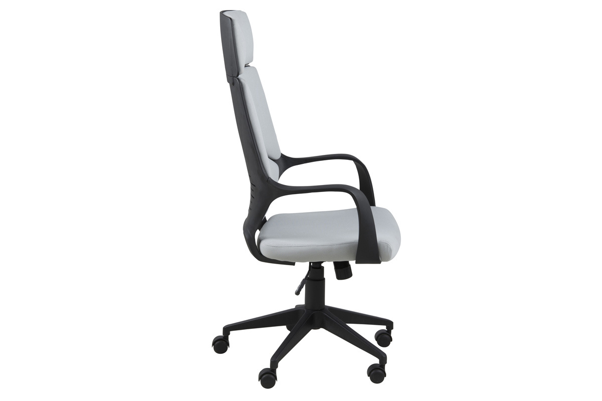 Fauteuil de bureau design gris et noir YALE