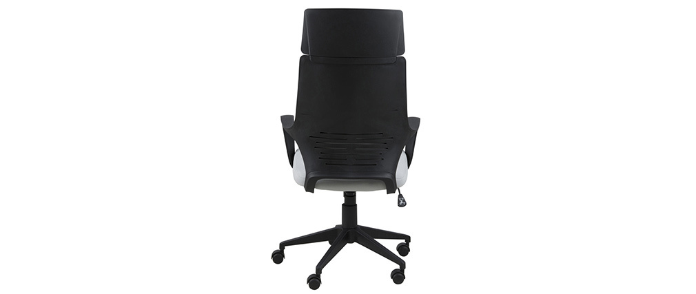 Fauteuil de bureau design gris et noir YALE