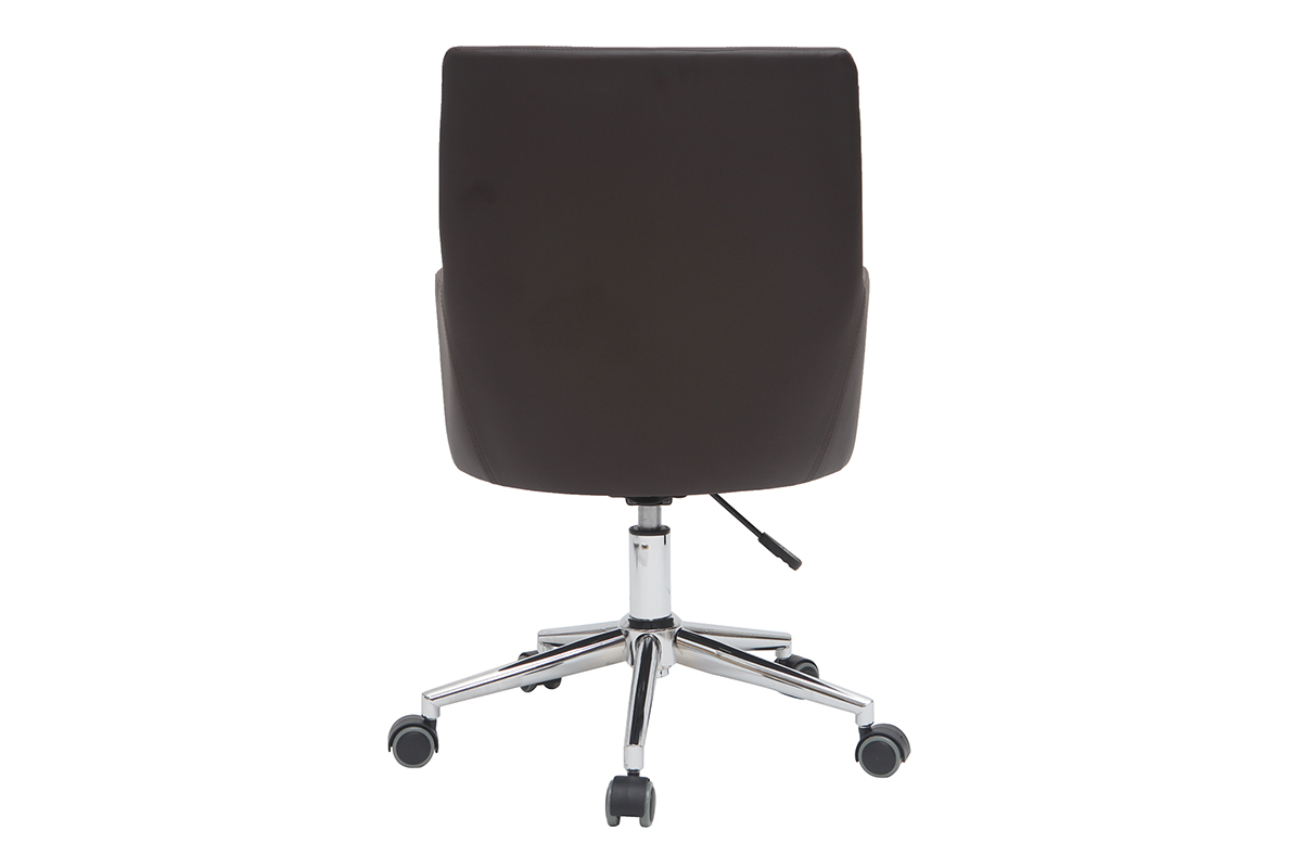 Fauteuil de bureau design marron SHANA