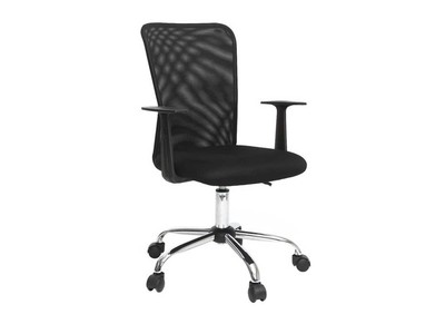 Fauteuil de bureau design mesh noir PLUZ
