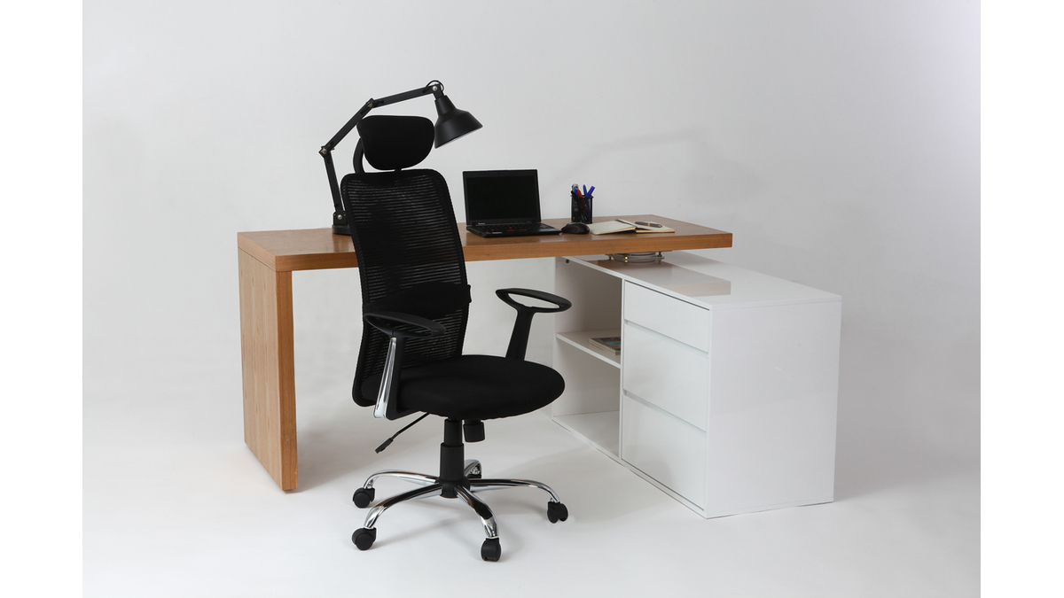 Fauteuil de bureau design noir ADAPT