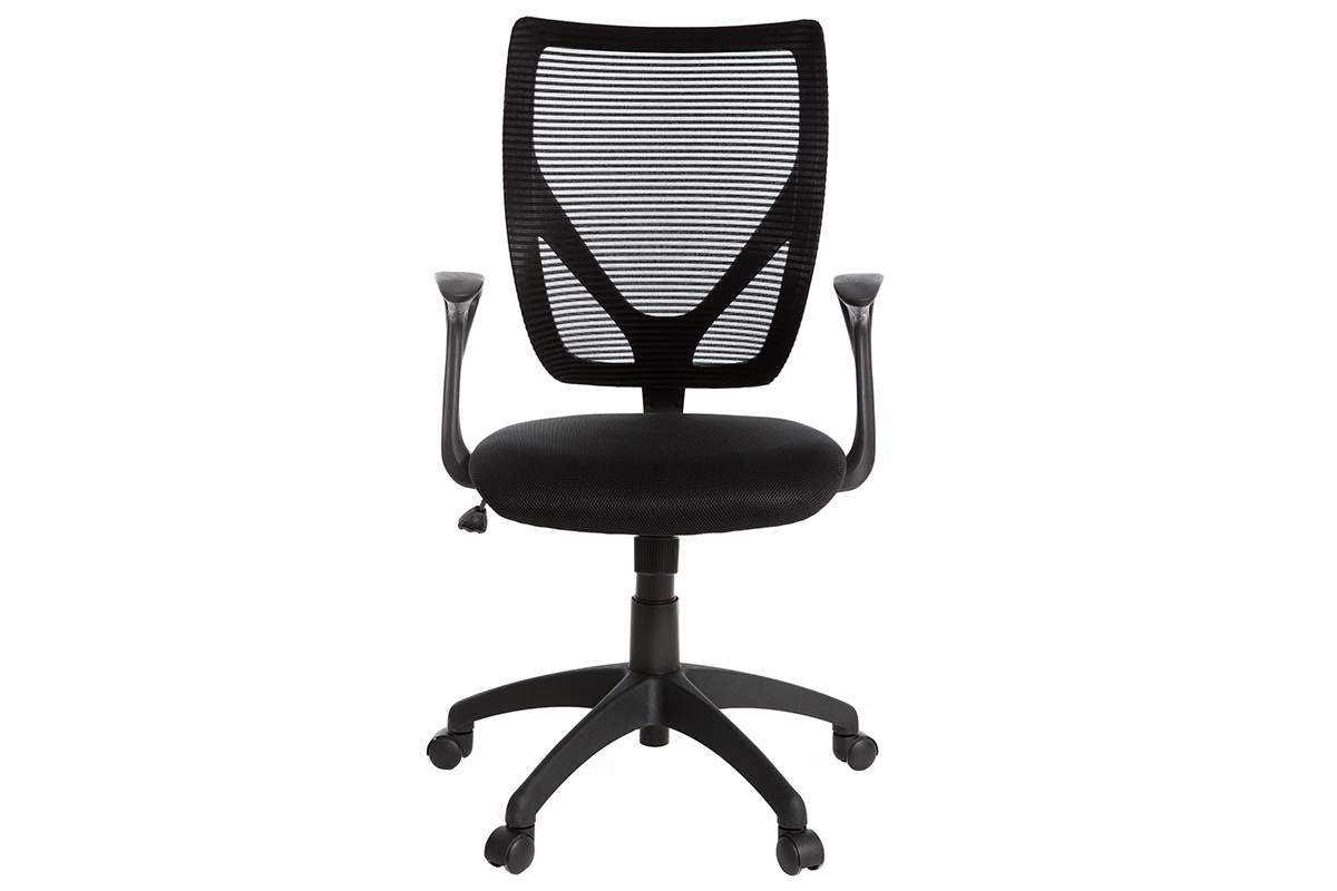 Fauteuil de bureau design noir PAOLO