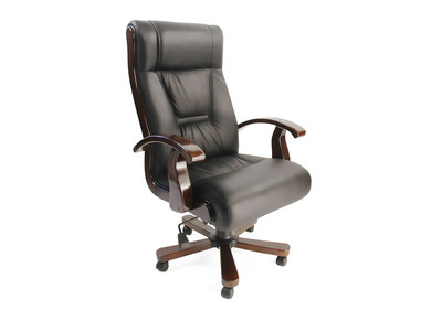 Fauteuil de bureau/direction en cuir noir MONALISA - Cuir de vache - Fauteuil de bureau/direction en cuir noir MONALISA - Cuir de vache