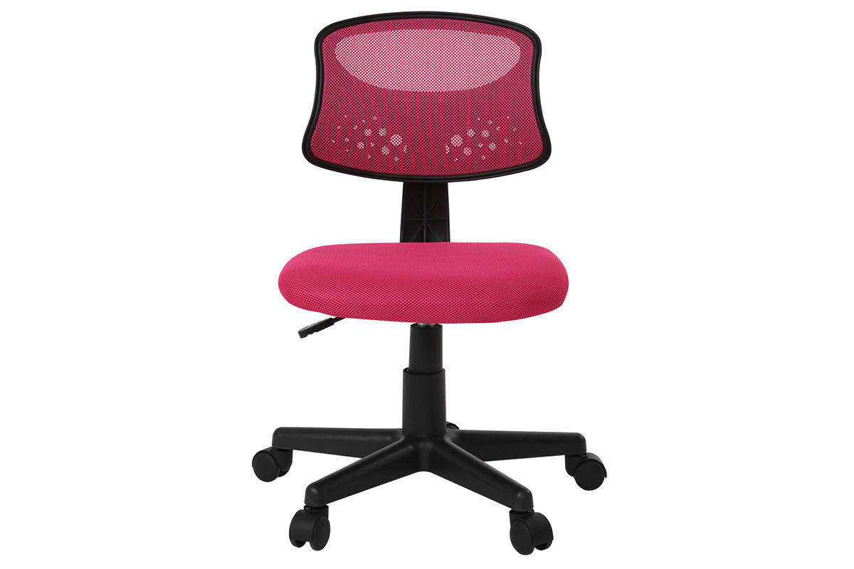 Fauteuil de bureau enfant mesh rose MEL