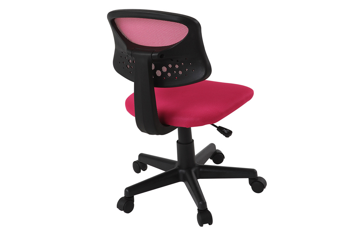 Fauteuil de bureau enfant mesh rose MEL