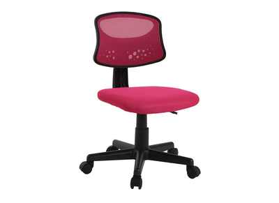 Fauteuil de bureau enfant mesh rose MEL