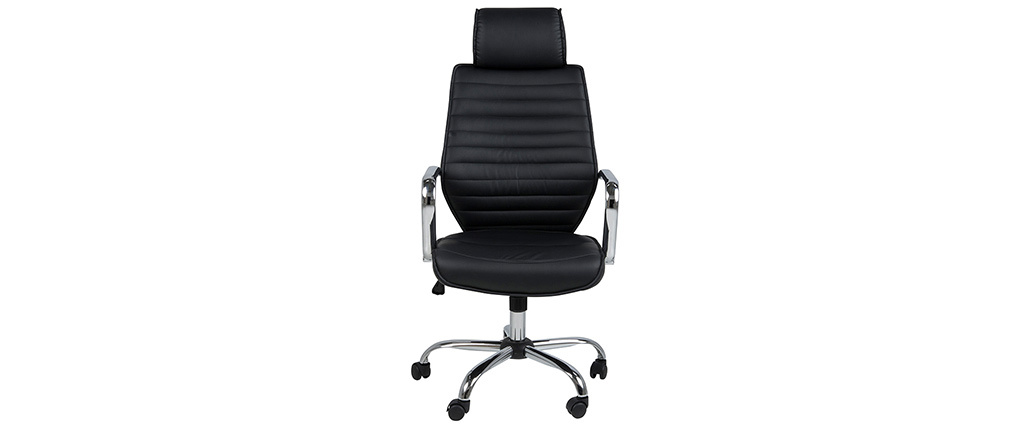 Fauteuil de bureau ergonomique design noir STAN