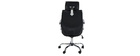 Fauteuil de bureau ergonomique design noir STAN