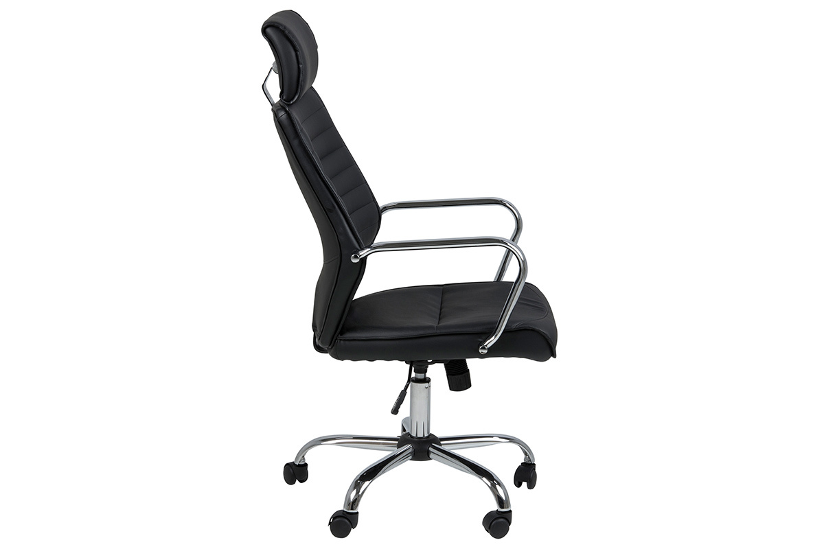 Fauteuil de bureau ergonomique design noir STAN
