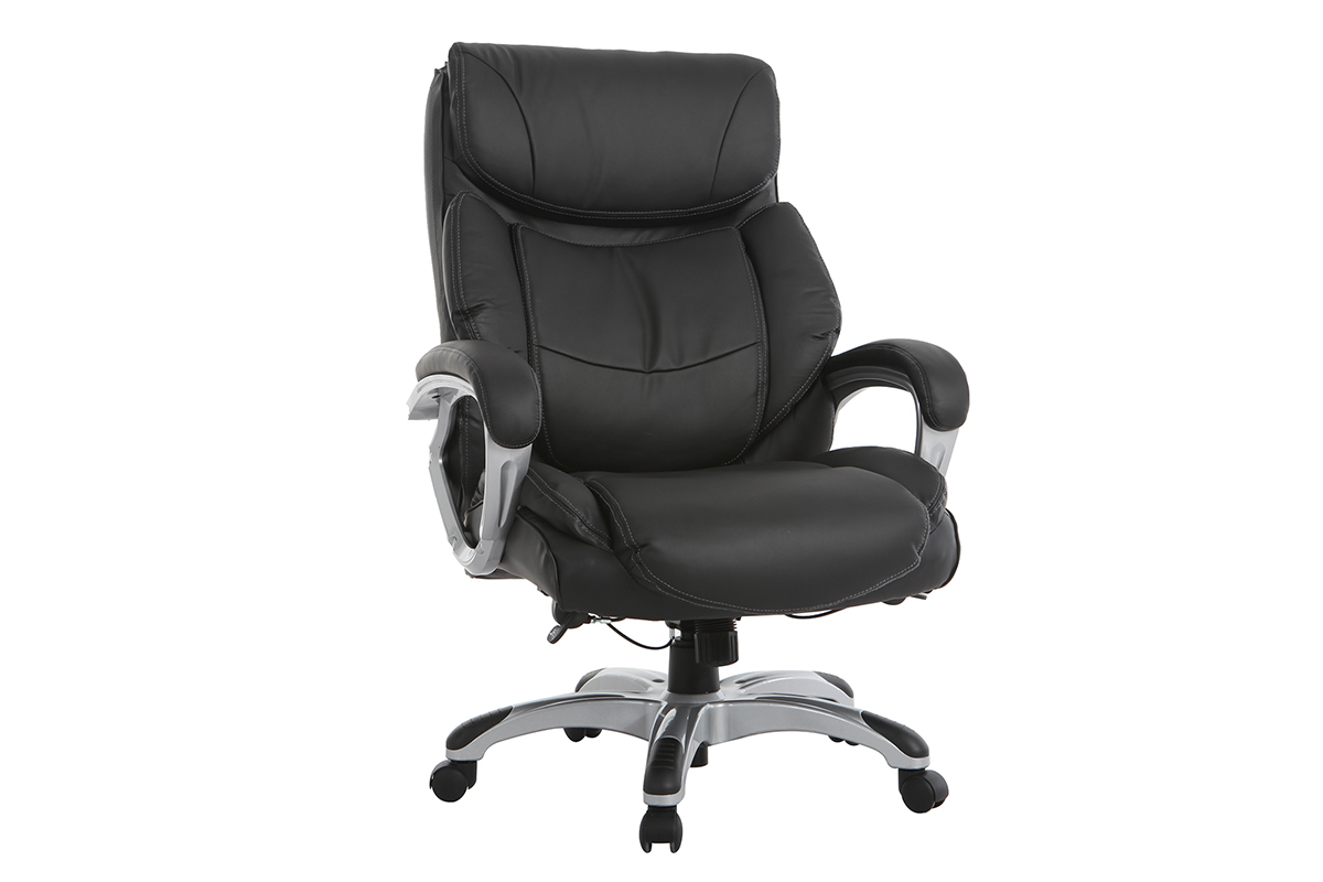 Fauteuil de bureau ergonomique et design noir MAGIST