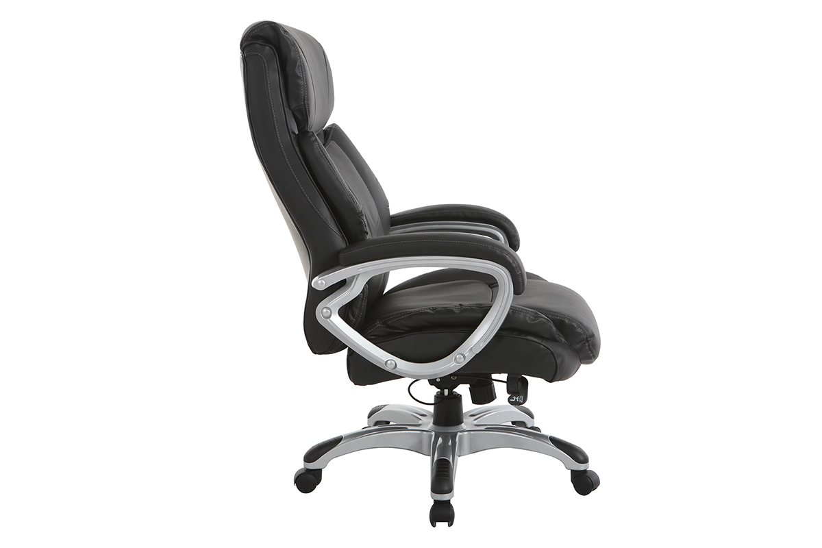 Fauteuil de bureau ergonomique et design noir MAGIST