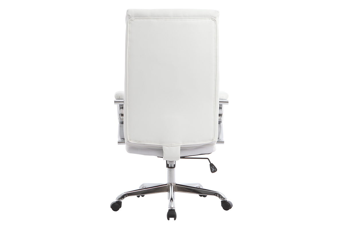Fauteuil de bureau pivotant design blanc TOWER