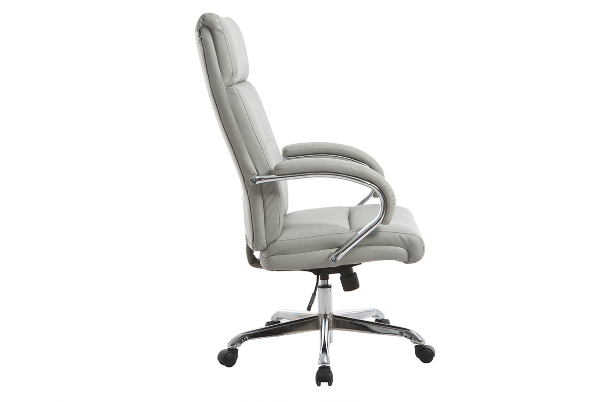 Fauteuil de bureau pivotant design gris TOWER