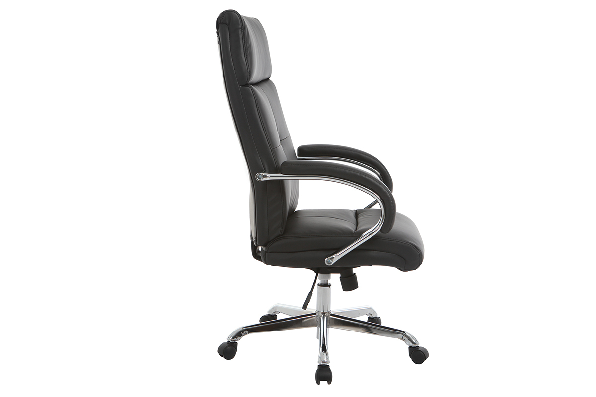 Fauteuil de bureau pivotant design noir TOWER