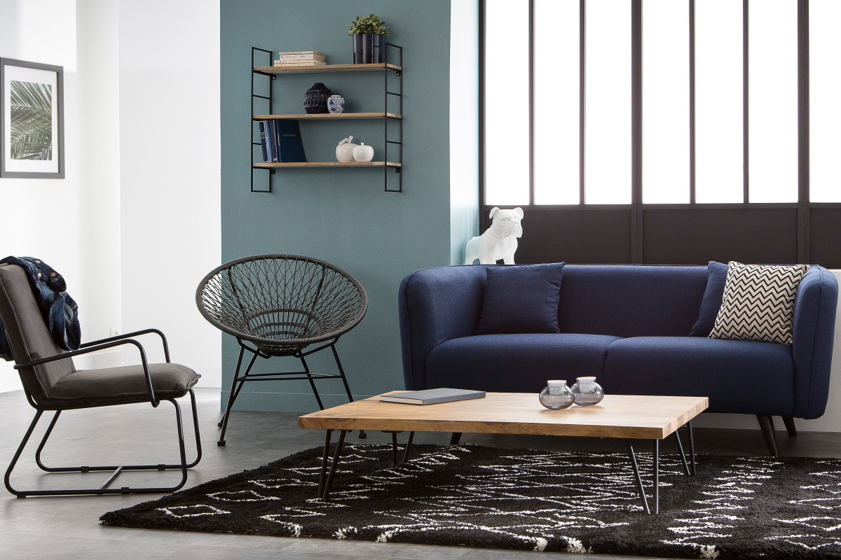 Fauteuil de jardin design en fils de r�sine rouge ARANGO