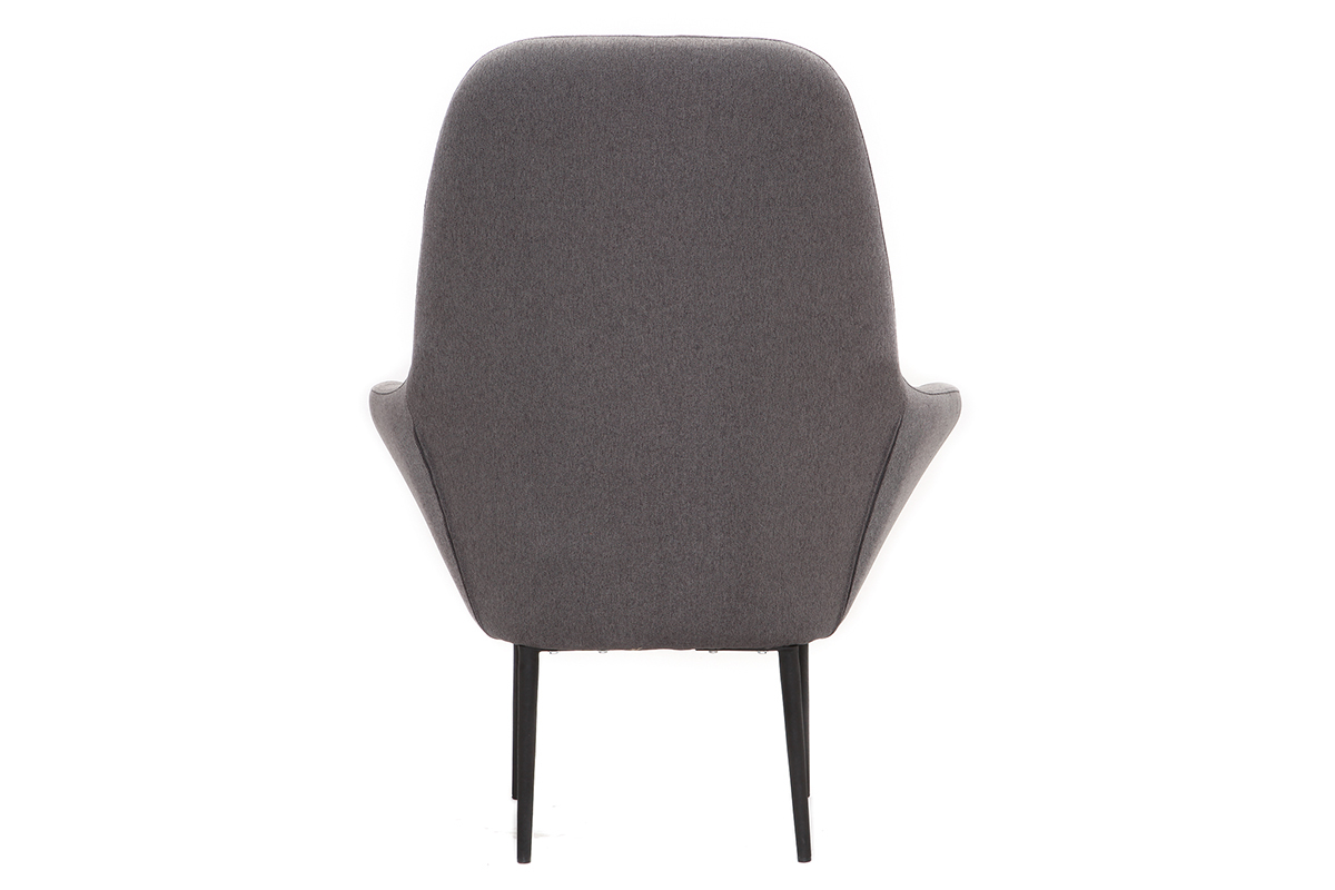 Fauteuil design contemporain gris OSWALD