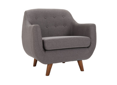 Fauteuil design d&eacute;houssable gris anthracite YNOK