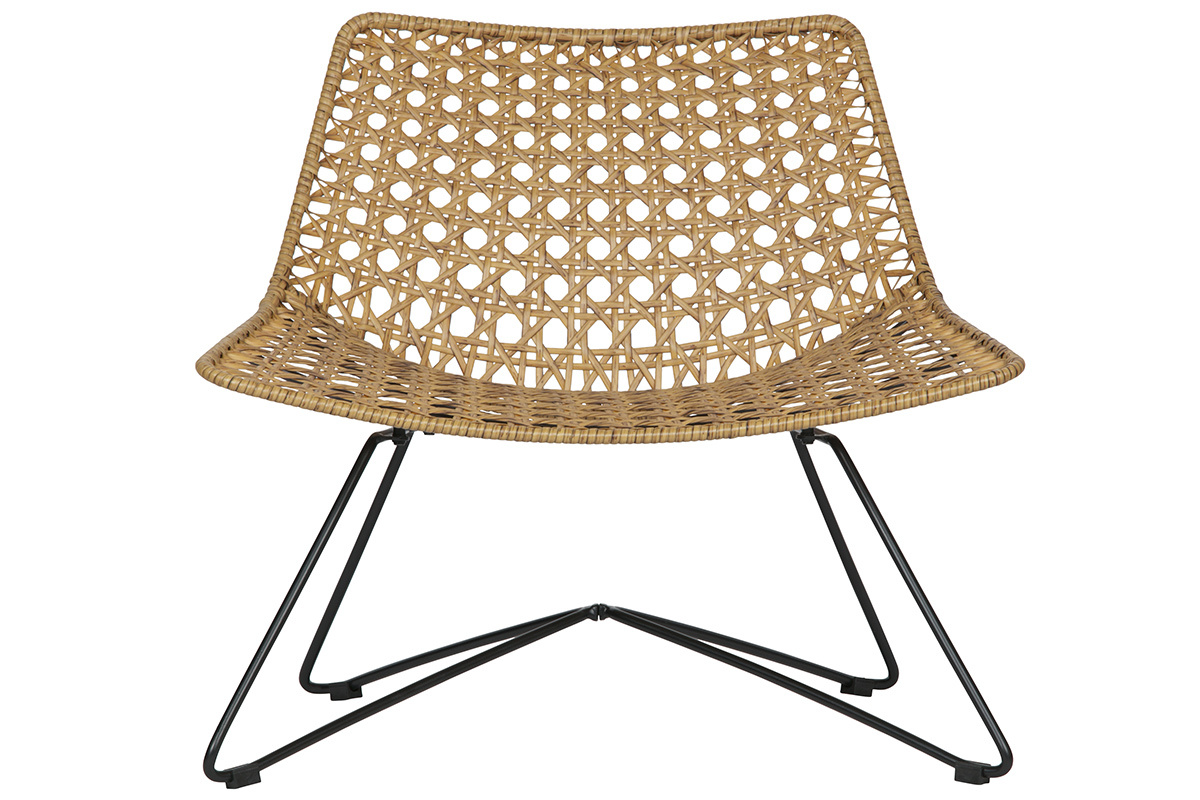 Fauteuil design en rotin synth�tique int�rieur / ext�rieur SUNSET